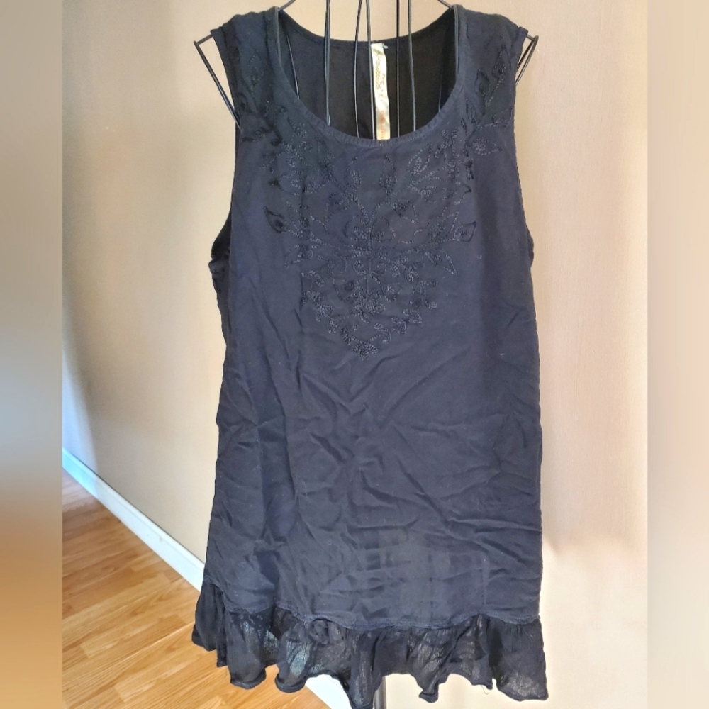 5 for $20 Sleeveless Black Tank 2X